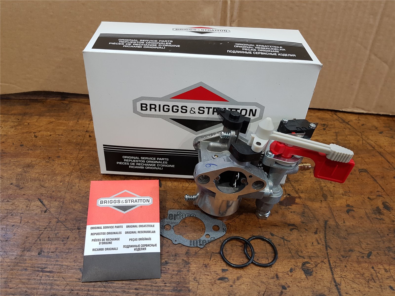orig Briggs & Stratton Vergaser  Vanguard 5,5-6,5 HP Motor Häcksler 595318