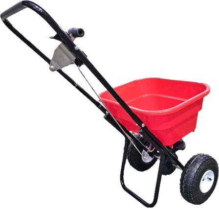 ERCO SP-1210 Streuwagen für Salz 35L Rasendünger Handstreuwagen Streusalz