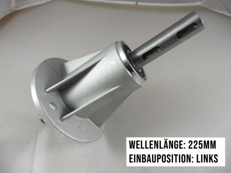 Messerspindel für Castelgarden Mähwerk links 102cm 122cm Messerwelle TC TCP TP