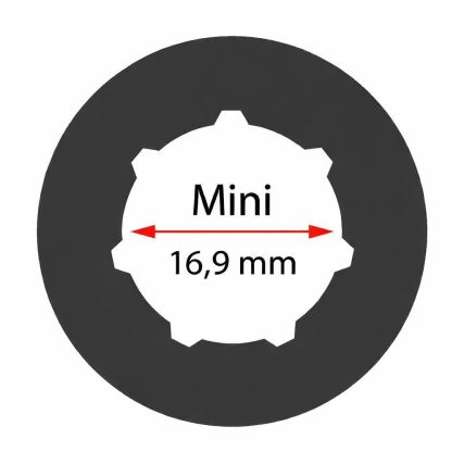 Preview: Kettenritzel 325 Teilung 8 Zähne Mini STIHL Husqvarna Motorsägen Kettenrad Ring