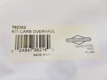 original Briggs & Stratton Dichtungssatz für Vergaser Reparatursatz 792383