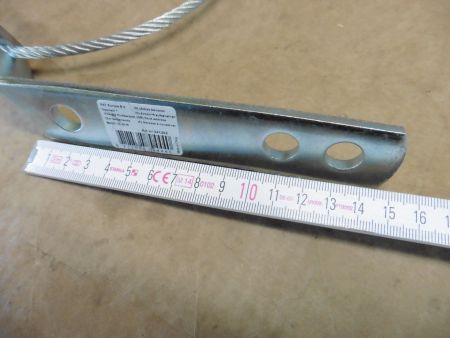 Abreißseil Halteseil mit Halterung PKW  Anhänger Kupplung 999202 verzinkt 90 mm