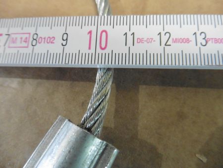 Abreißseil Halteseil mit Halterung PKW  Anhänger Kupplung 999202 verzinkt 90 mm