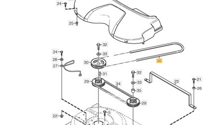orig. STIGA Keilriemen Mähwerkantrieb Ready Villa 85 Park 92M 4WD 1134-9106-01