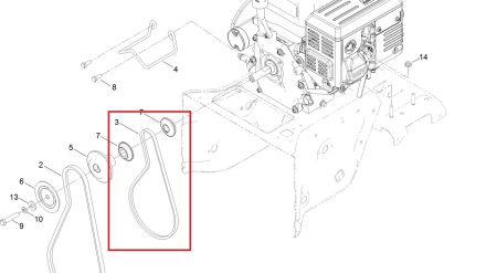 original Toro Keilriemen Fahrantrieb Antrieb Schneefräse Power Max 826 724 726