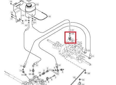Preview: original Tuff Torq Schlauchstück Getriebe K47 K57 K574 Stiga Park