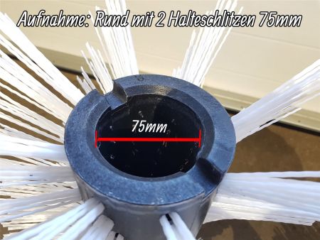 Preview: 2x Kehrbürste Tielbürger | 460mm | Poly Schnee | TK 52 56 58 520 Kehrwalze