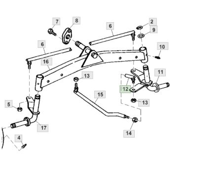 Kugelgelenk John Deere LX 172 176 178 F525 111 Kugelkopf Lenkung Spurstangenkopf