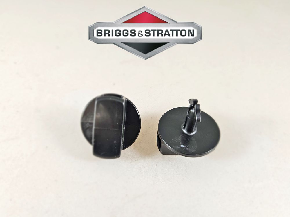 2x original Briggs & Stratton Luftfilterdeckel Verschluss Schraube Knopf 597244