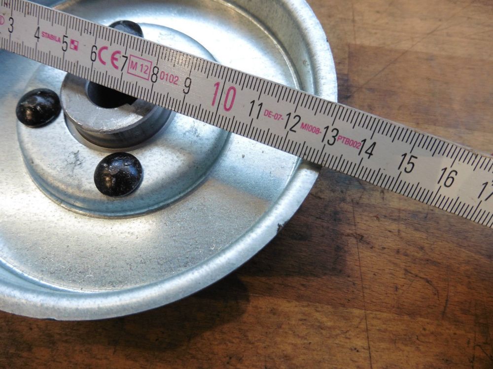 Antriebsscheibe Flansch für Reibrad Schneefräse Aufsitzmäher John Deere Snapper