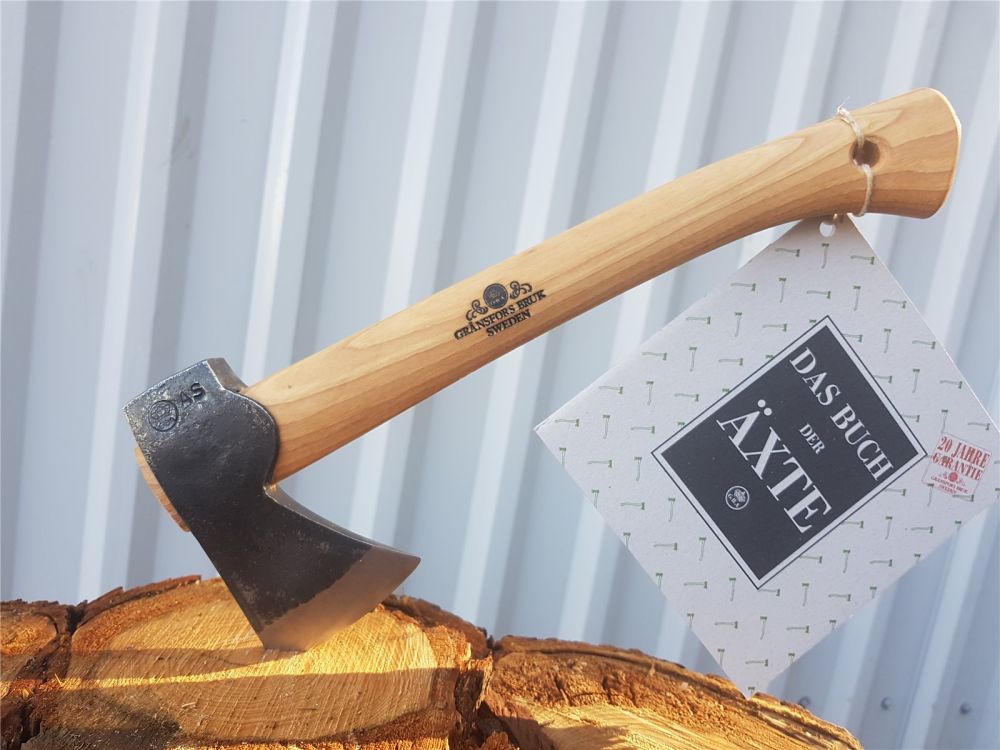 Gränsfors Bruk Wildmarksbeil Beil 415 34cm inkl. "Buch der Äxte" Handbeil