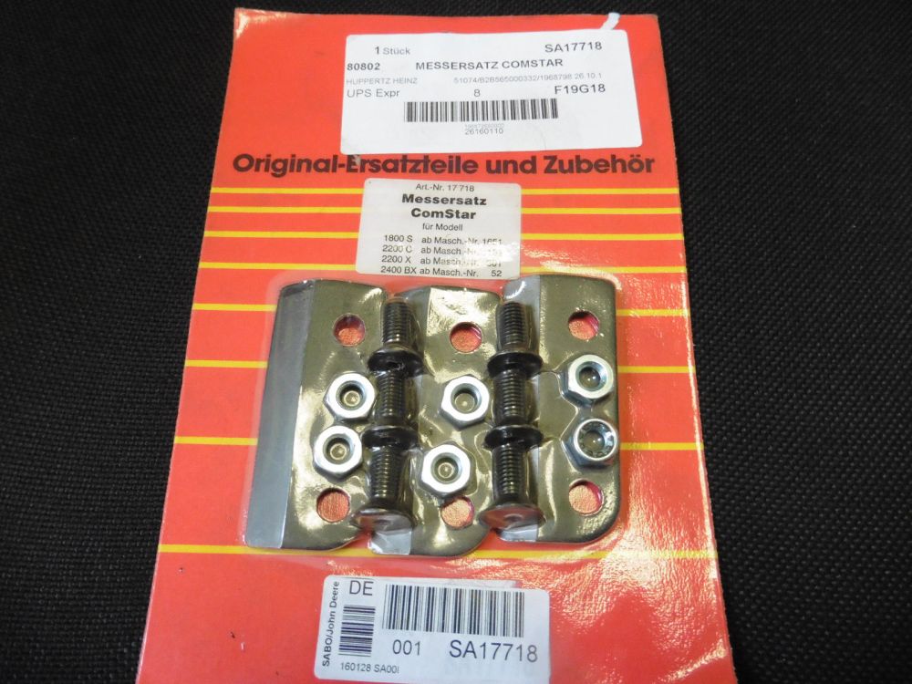 original SABO Häckslermesser SA 17718 Häcksler Messer Comstar 1800 2200 2400