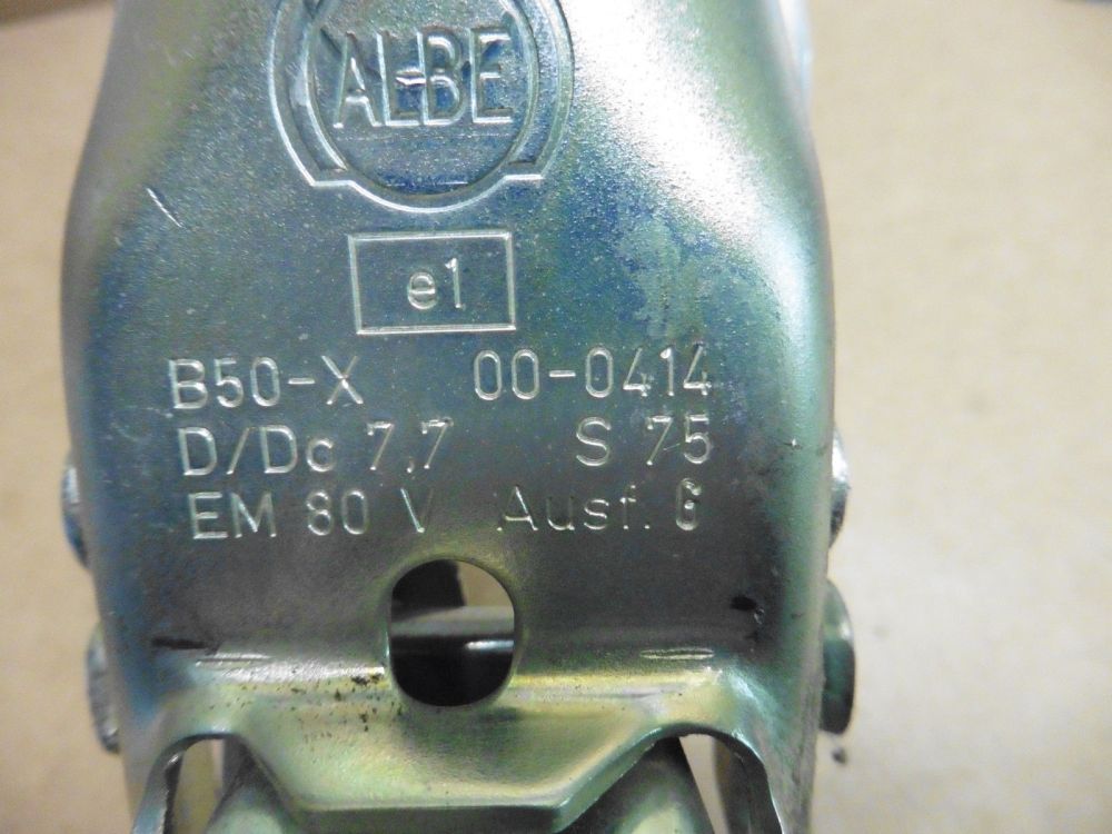 ALBE Kugelkupplung 0115009 EM 80 V PKW Anhänger 800 Kg 70 mm Vierkant B50-X