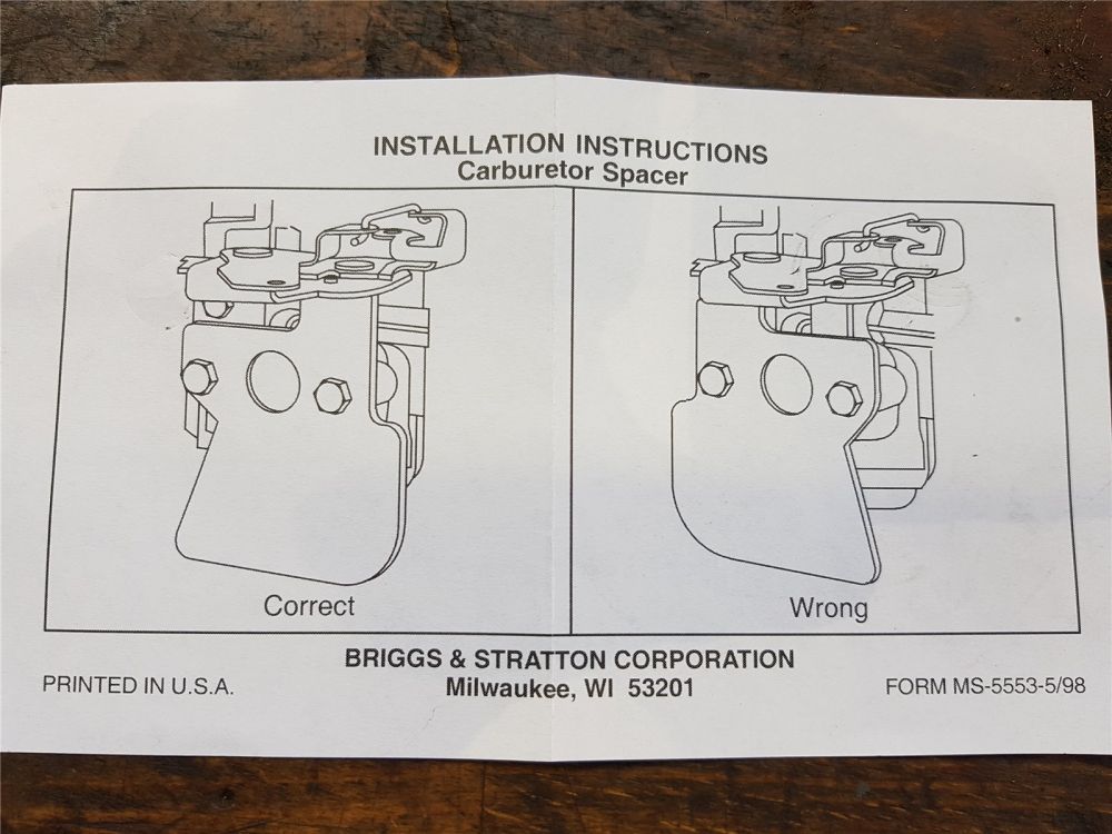 original Briggs & Stratton Dichtungssatz für Vergaser Reparatursatz 792383