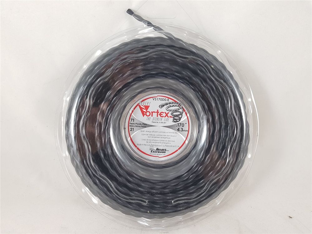 Profi Mähfaden Vortex 4,3mm 21m Freischneider STIHL Husqvarna ECHO Motorsense