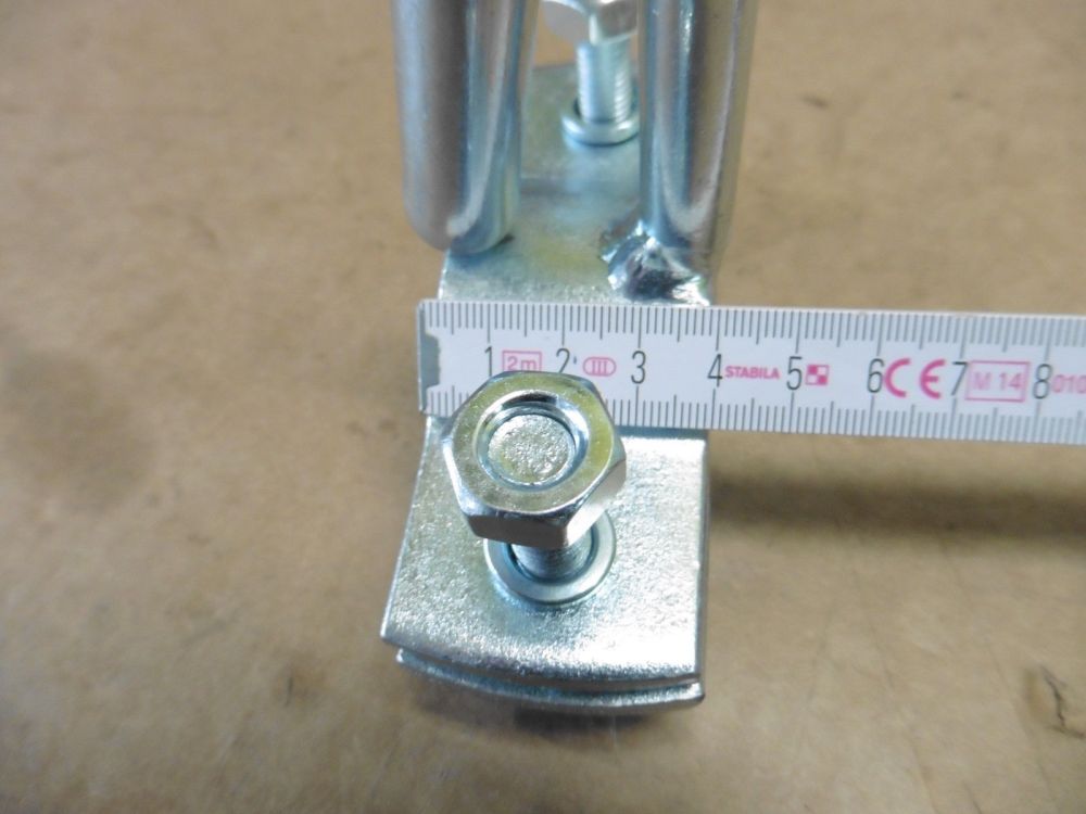 Abreißseil Halter mit Feder Verschluß PKW  Anhänger Kupplung Holland Haken