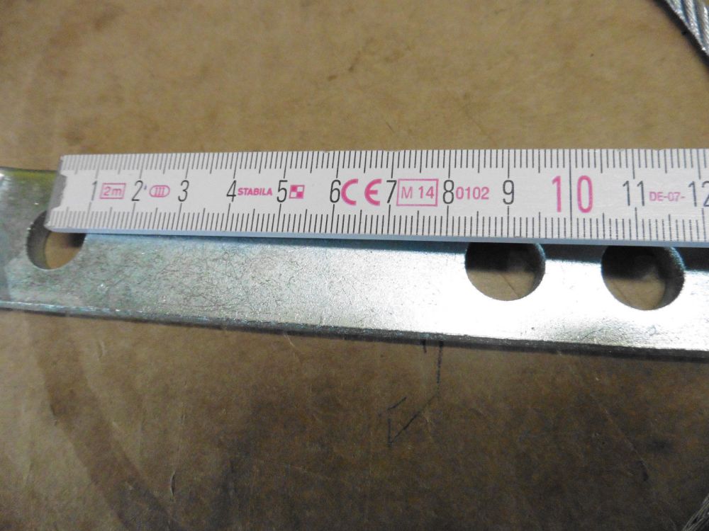 Abreißseil Halteseil mit Halterung PKW  Anhänger Kupplung 999202 verzinkt 90 mm