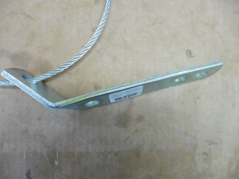 Abreißseil Halteseil mit Halterung PKW  Anhänger Kupplung 999202 verzinkt 90 mm