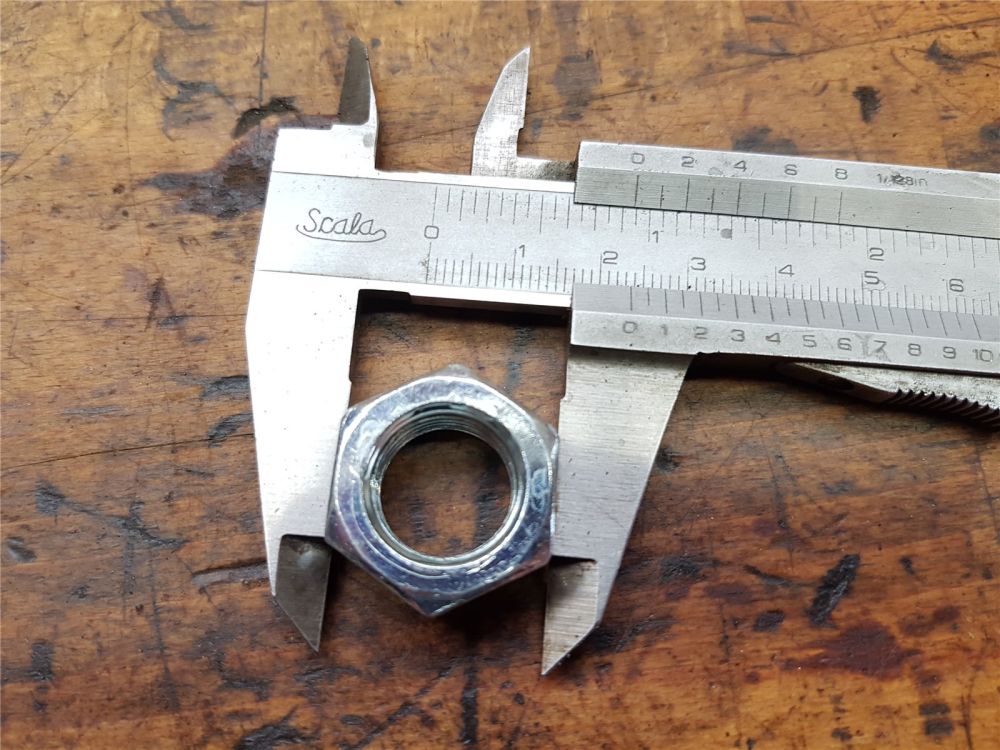 orig. MTD Mutter 5/8-18 GR UNF mit Sicherungsring Messerwelle 712-0318 736-0158