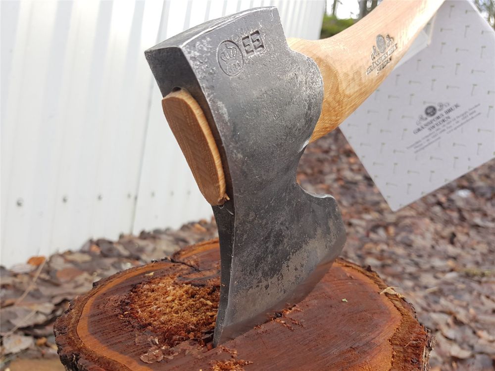 Gränsfors Bruk Schnitzaxt 37cm 1000g Bildhauer Axt zum Schnitzen Schnitzbeil