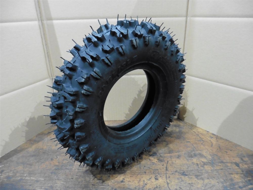 Reifen für Schneefräse 4.10-6 100/80-6 Stiga Alpina Alko Hecht Einhell 2PR