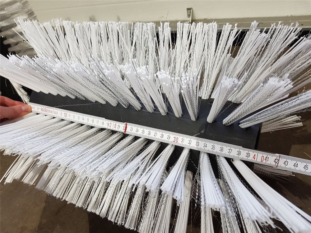 2x Kehrbürste Hako | 395mm | Welldraht Schnee | Variette Profi Standard Bürste