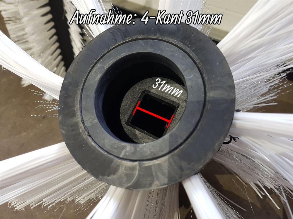 2x Kehrbürste Hako | 395mm | Welldraht Schnee | Variette Profi Standard Bürste