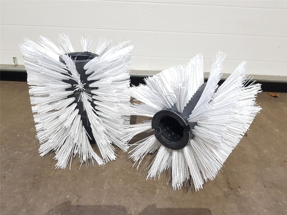 2x Kehrbürste Tielbürger | 260mm | Poly/Welldraht | Kehrwalze Bürste TK 17 20 36