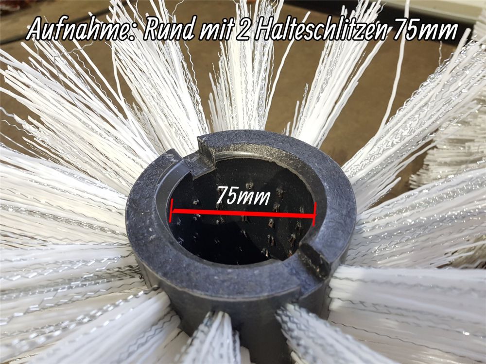 2x Kehrbürste Tielbürger | 260mm | Poly/Welldraht | Kehrwalze Bürste TK 17 20 36