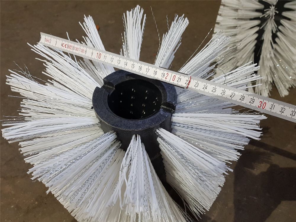 2x Kehrbürste Tielbürger | 260mm | Poly/Welldraht | Kehrwalze Bürste TK 17 20 36