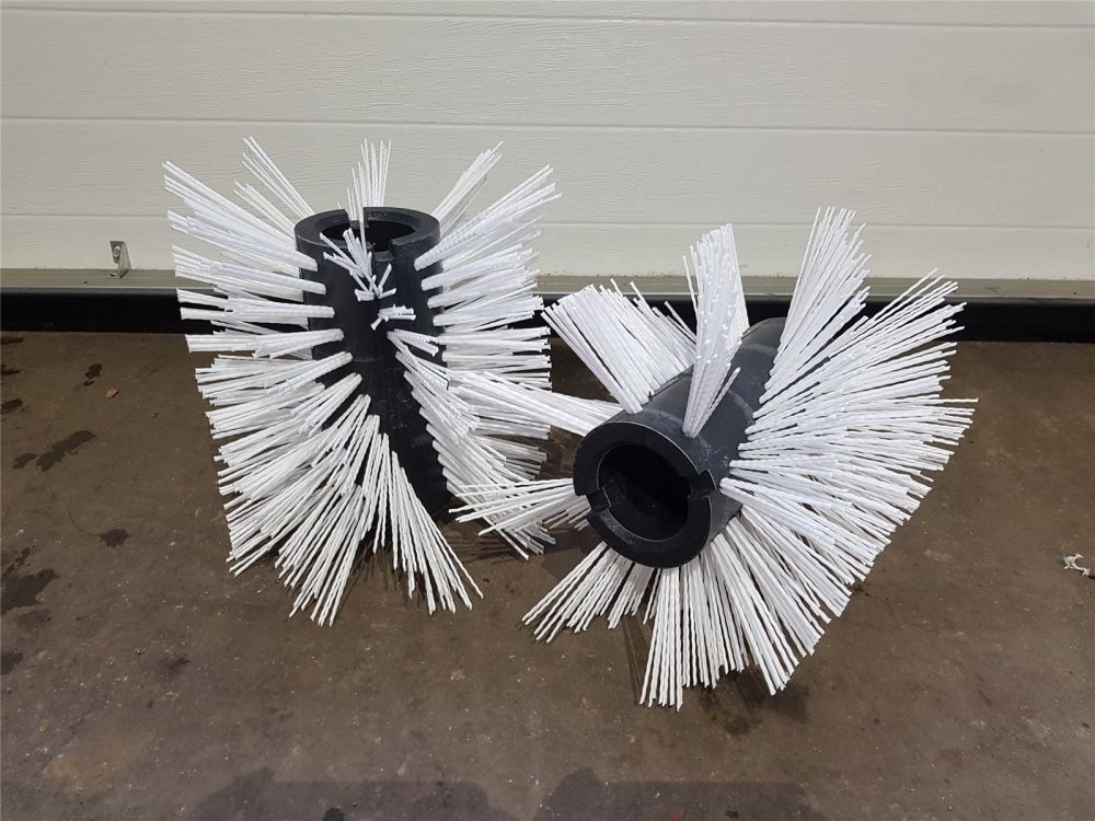 2x Kehrbürste Tielbürger | 260mm | Poly Schnee | Kehrwalze Bürste TK 17 20 36 38