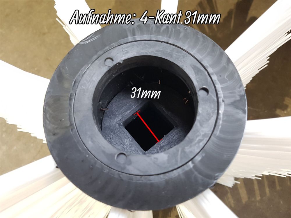 2x Kehrbürste Hako | 395mm | Poly Schnee | Variette Profi Standard Kehrwalze