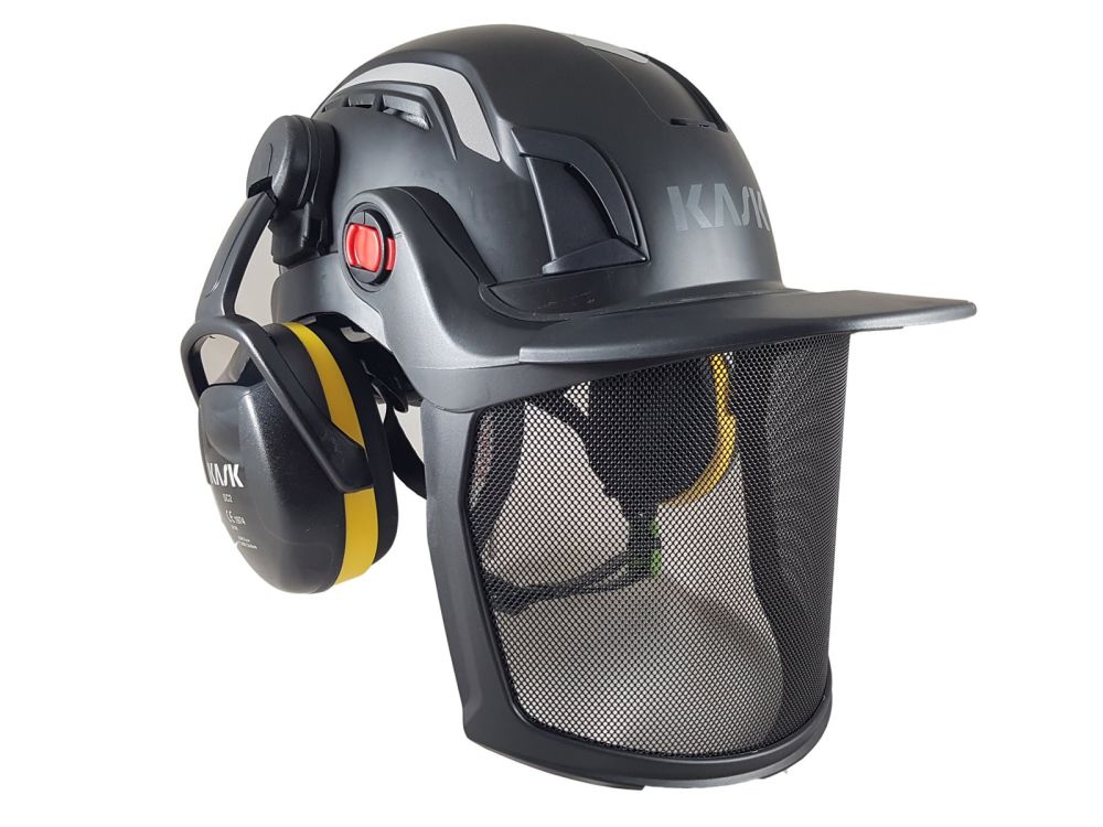 KASK Zenith X PL Combo Forst Kletterhelm Baumpflegehelm schwarz EN 12492