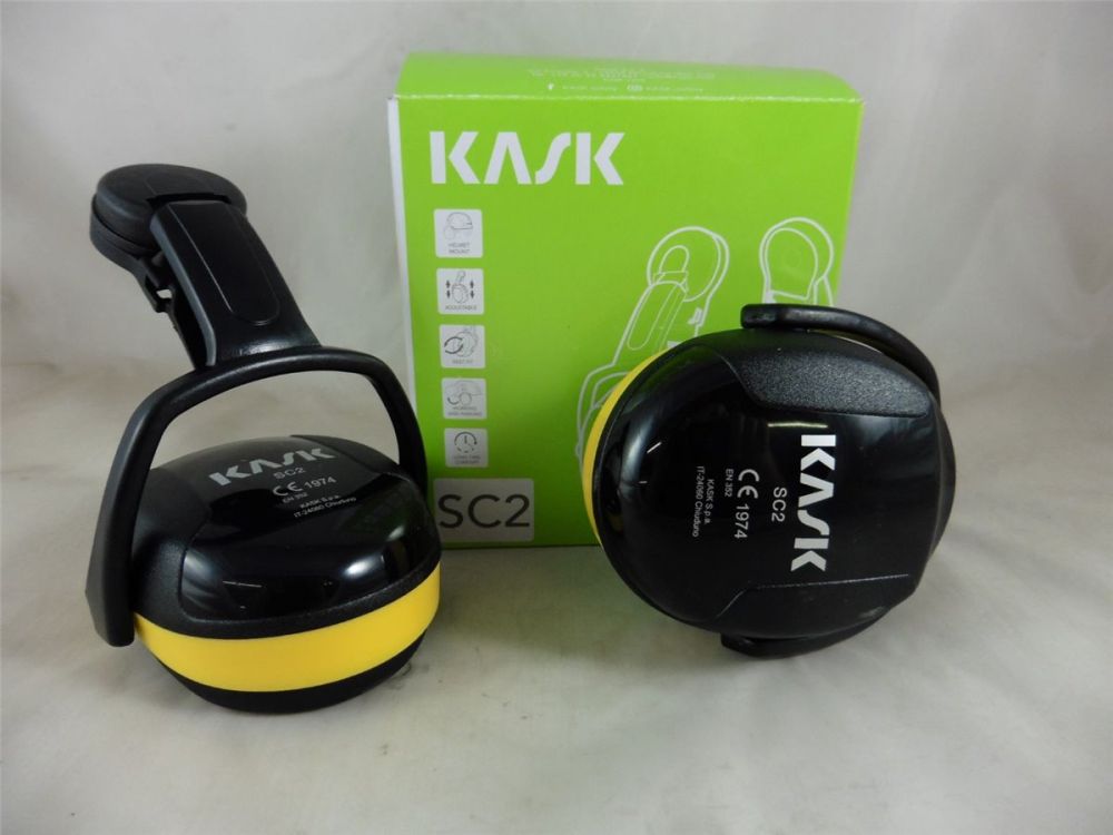 KASK SC2 Gelb Gehörschutz für Zenith Helme CE 1974 / EN 352 / SNR 29