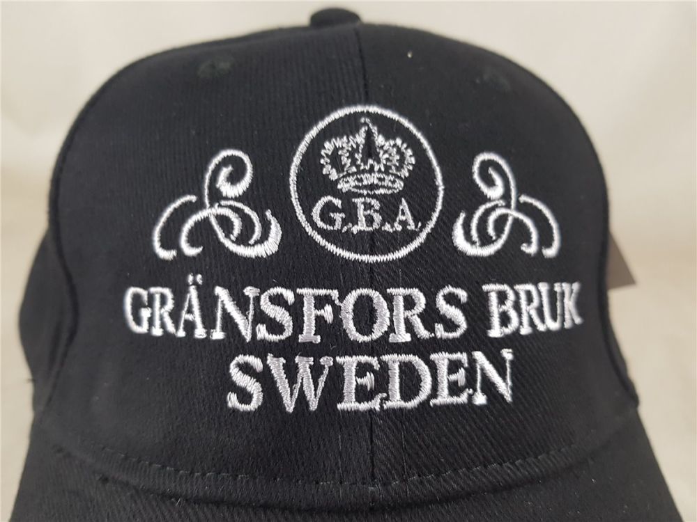 Gränsfors Bruk Kappe mit weißem Logo Cap Mütze 100% Baumwolle