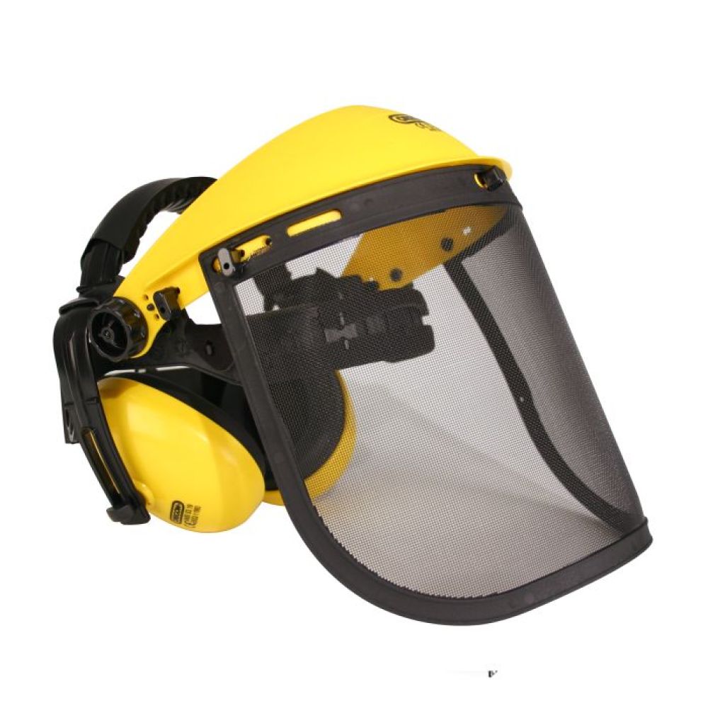 OREGON Gesichtsschutz Gehörschutz Kombination mit klappbarem Netzvisier Q515061